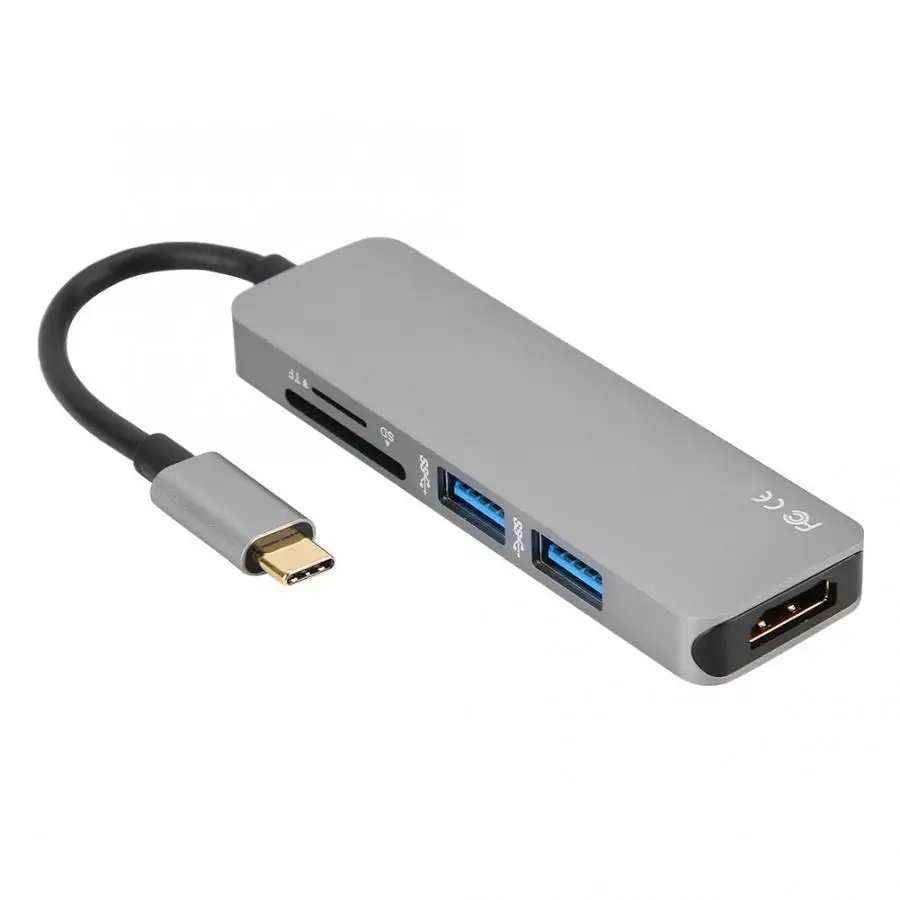 USB-C к HDMI переходник поддержка tf-карты беспроводной HDMI Дисплей приемник 4K* 2K 30Hz динамик терминал