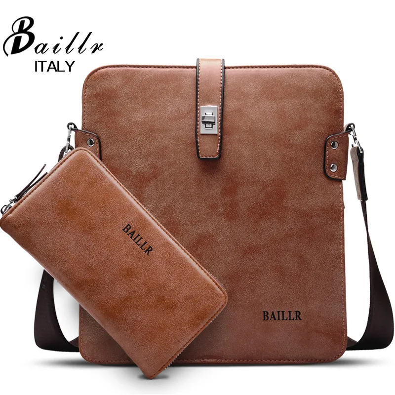 

2019 Winter New Style MEN'S Single-shoulder Bag Shoulder Bag Verticle Retro Briefcase Different Size Bags Free