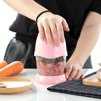 

Automatic Meat Grinder Hand-power Food Chopper Mincer Mixer Blender to Chop Meat Fruit Vegetable Nuts Shredders