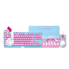 

Kawaii Razer Sanrio Hello Kitty Limited Edition Gaming Mouse mechanical keyboard Cute Cartoon Earphone Laptop Birthday Gift