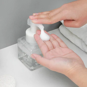 

Plastic foam pump bottle can be filled with empty cleaning soap liquid hand sanitizer dispenser foam bottle for easy travel