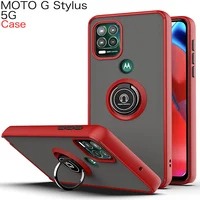 360 ° schutz Matte Anti-herbst Telefon Fall Für Motorola G Spielen Power Stylus Reine 2021 Moto Eine 5G UW Ace Magnetische Ring Abdeckung