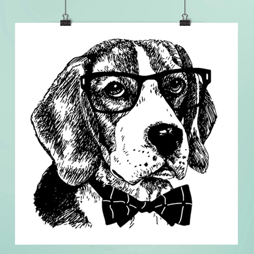

Mr. Puppy Clear Stamps For DIY Scrapbooking/Card Making/Album Decorative Rubber Stamp Crafts