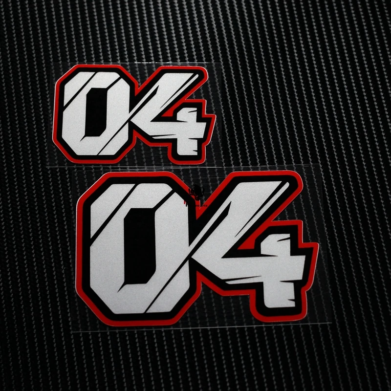 NO. TC007 MOTO GP 04# светоотражающие наклейки для автомобиля мотоциклетные гоночные наклейки мотоциклетный шлем лобовое стекло ATV