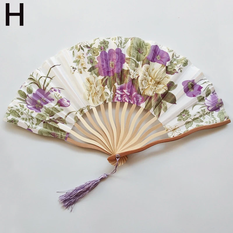 4 Ventagli Pieghevoli Cinesi - Bambù E Seta, Per Matrimoni E Decorazioni - Foto 11
