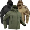 Hiking Jackets Men Camouflage Tactical Jacket Autumn Winter Shark Skin Soft Shell Waterproof Jacket Windbreaker 3