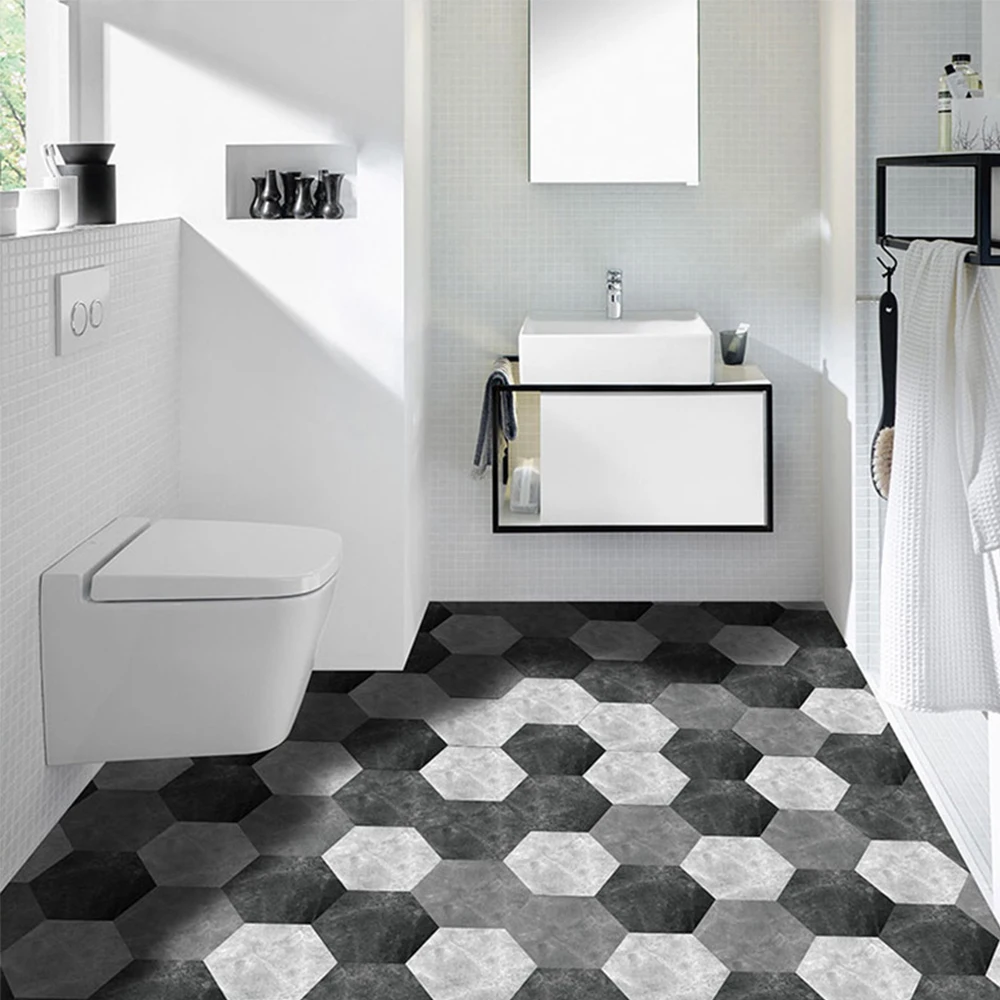 sofá multifuncional diseño hexagonal Bebliss impermeable pared a3 retro cocina para baño 10 pegatinas para suelo de baldosas de PVC decoración del hogar 