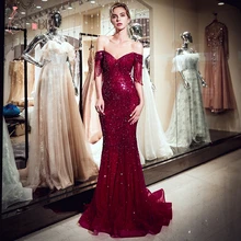 Vestidos Elegantes recién llegados Vestidos largos De Noche Vestidos formales fotos reales Robe De Soiree Longue CPS1180 (3)