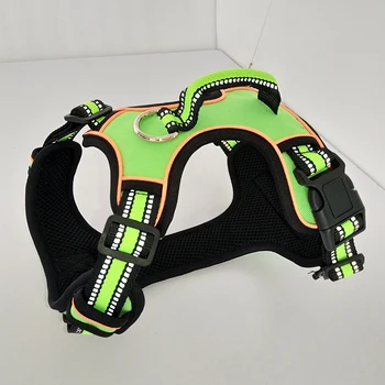 

Dog Harness Adjustable No-Pull Reflective Nylon Dog Leash Chest Strap Vest Padded Medium Large Dogs Pet Supplies Collar Perro