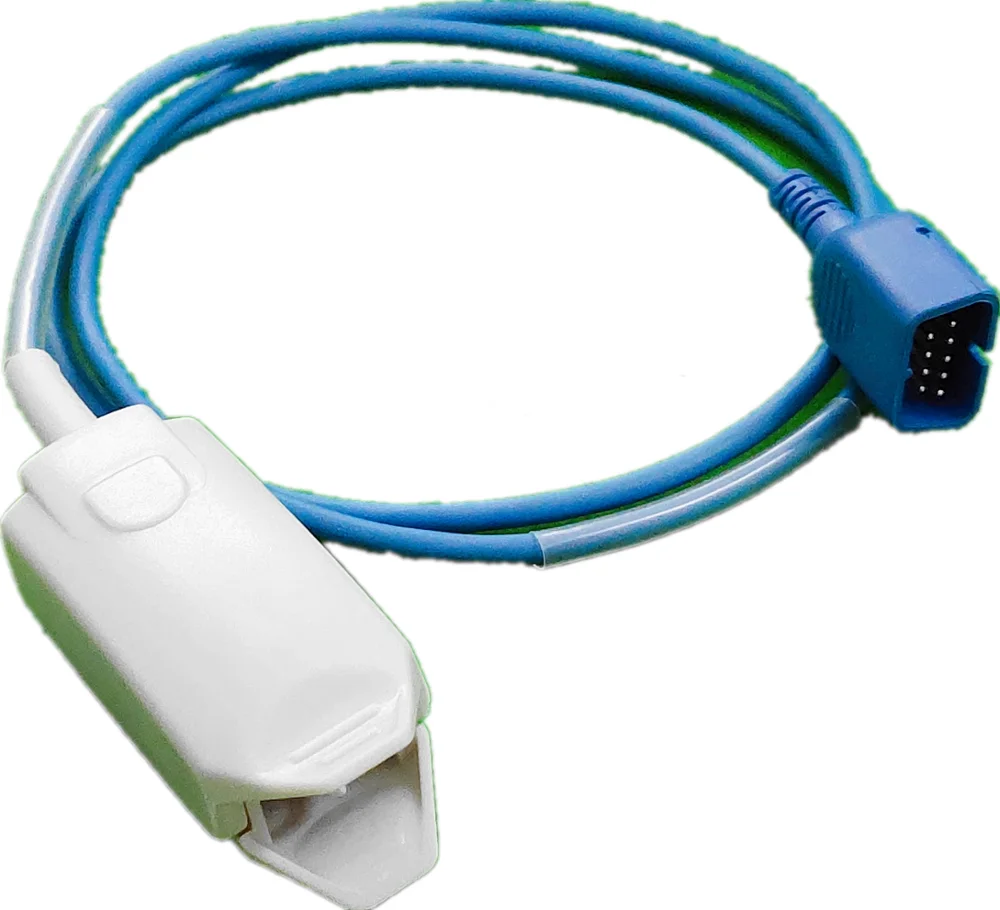 Совместимый Nihon Kohden oxi-tech датчик spo2, 9pin, взрослый палец клип spo2 зонд