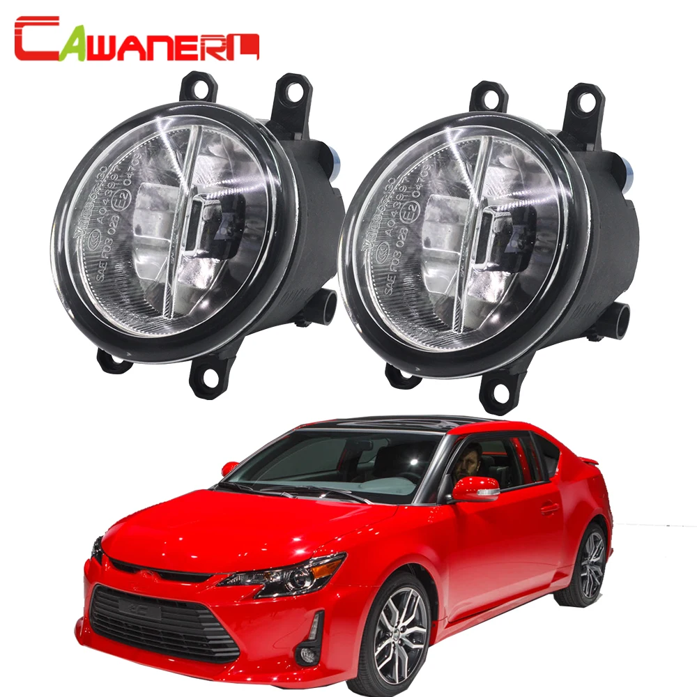 Cawanerl 2 Pieces Car Accessories LED Fog Light 4000LM White 6000K Daytime Running Lamp DRL 12V For Scion tC 2011 2012 2013 | Автомобили и