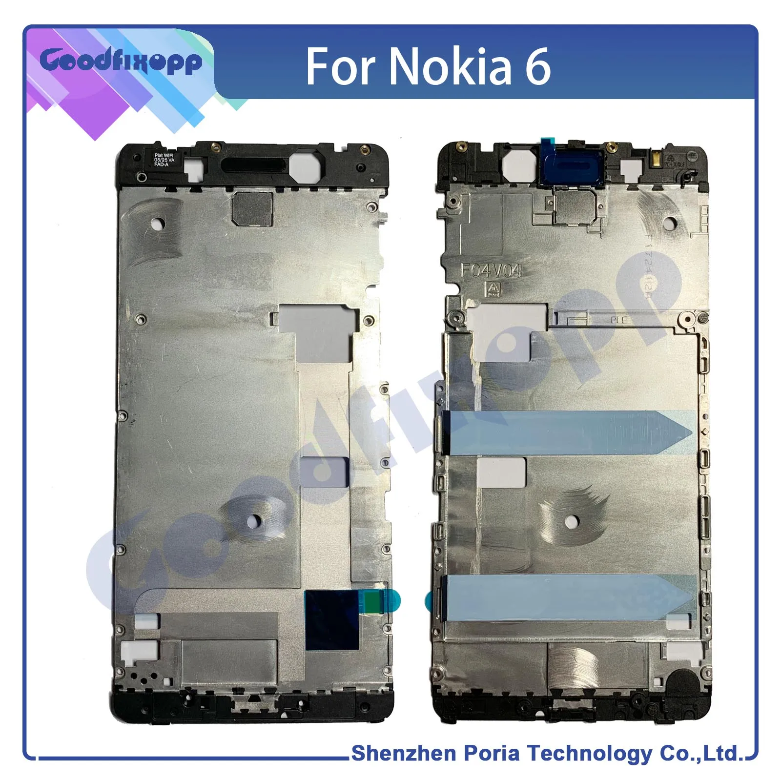 Передняя рамка для Nokia 6 Media средняя поддержка ЖК-экрана передняя | Мобильные