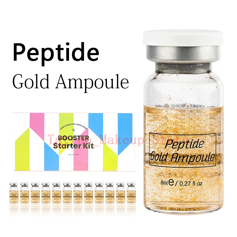 Pces para Iluminar o Skintone Reduz a Fundação Antienvelhecimento da Pele do Soro de Dermawhite Niacinamide do Enrugamento a Ampola do Creme do bb do Ouro do Peptide de 12 7 Beleza e saúde