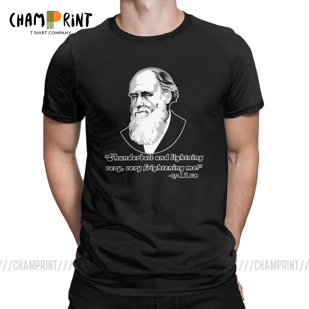 Galileo Galilei divertido T camisas para hombres "Rapsodia bohemia" Reina de manga corta Tops de talla grande de cuello redondo de algodón camiseta| | - AliExpress