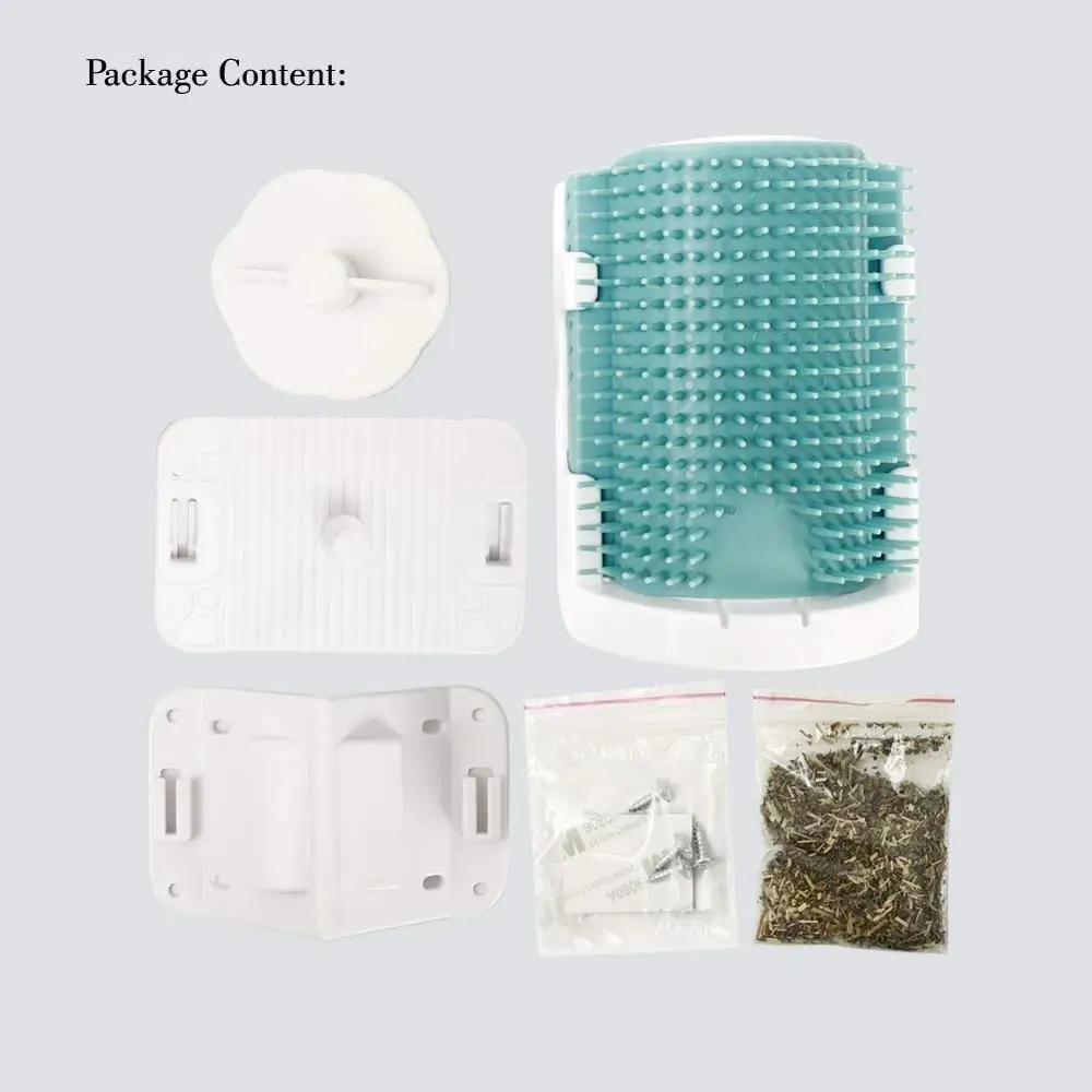 Pet Comb Scratching Rubbing Brush Pet Hair Removal Massage Trimming Removable Cat Corner Groomer Pets Grooming Cleaning Supplies