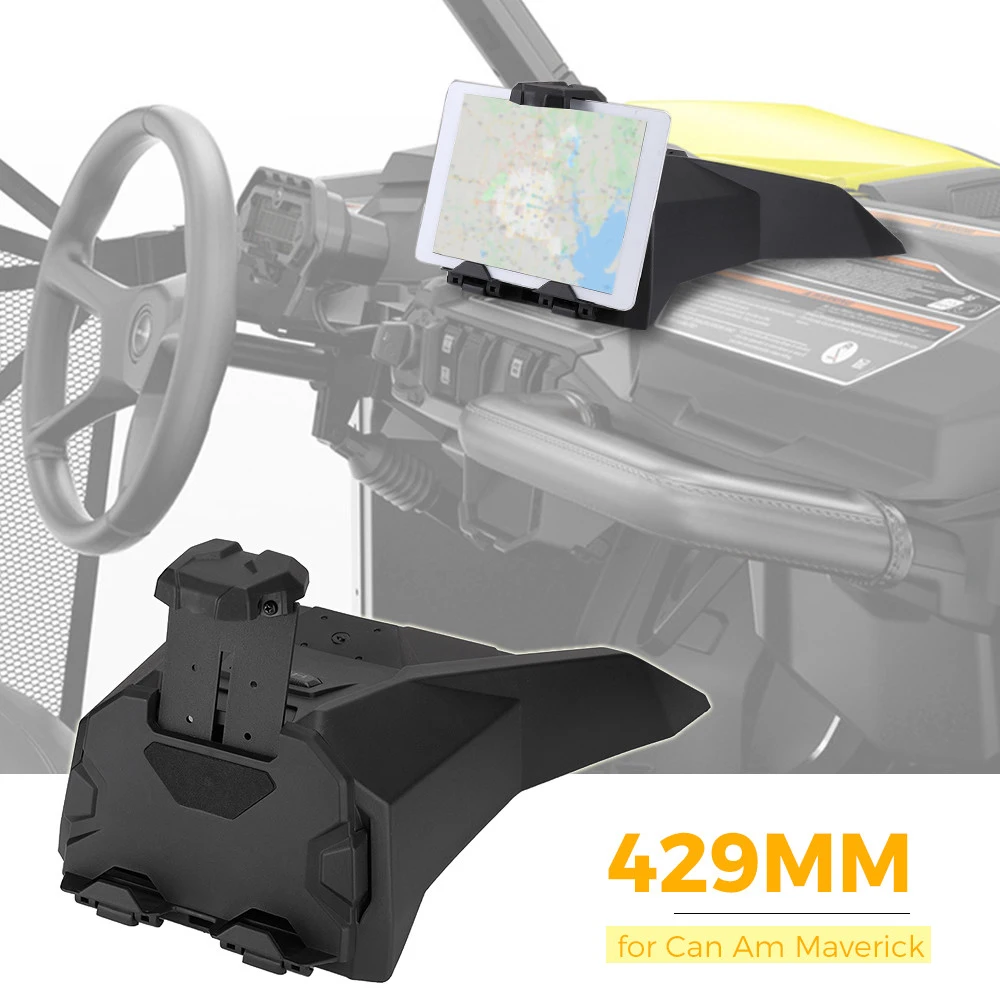 Extended UTV Electronic Device Holder w/ Integrated Storage Ipad Holder