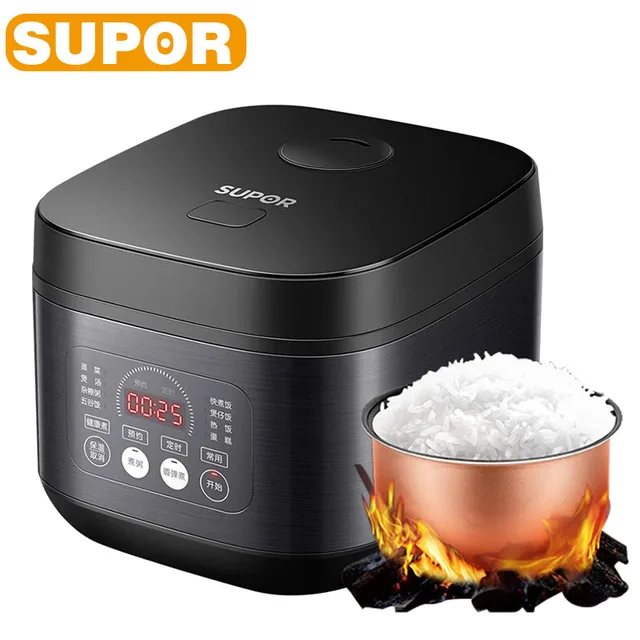 SUPOR-Cuiseur à Riz Électrique Intelligent Multifonction, Machine de Cuisson de la Soupe, Revêtement Antiadhésif pour 2 à 11 Hypothèques, 3L-5L 1