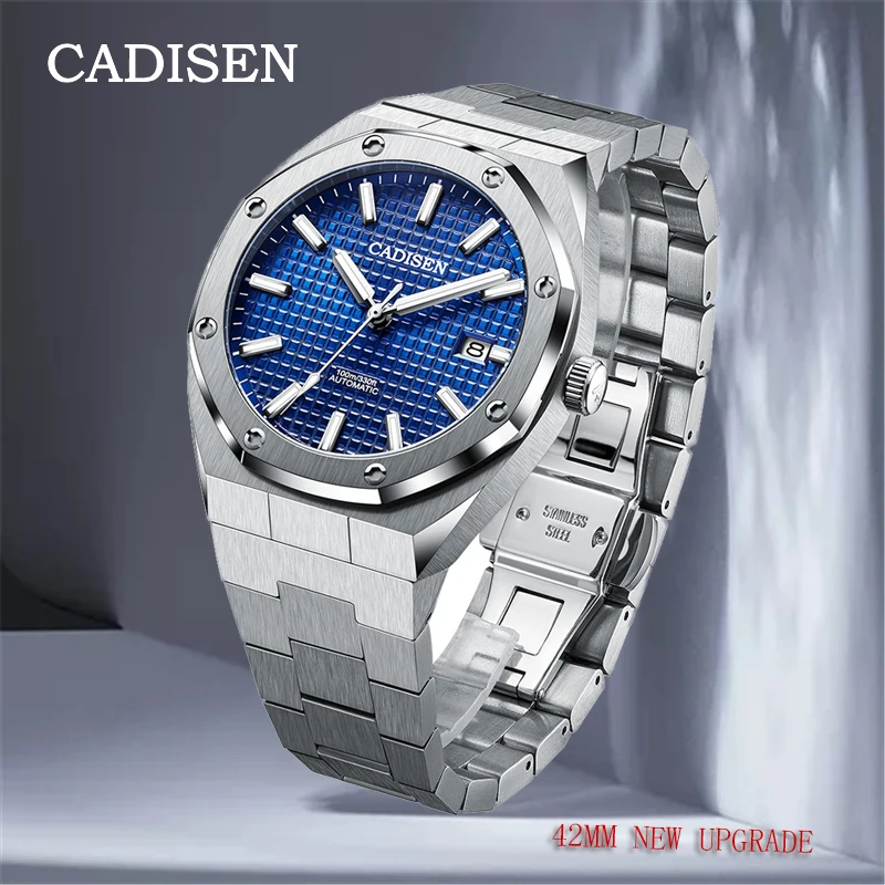 

CADISEN mens watches Fashion top brand luxury watches for men mechanical wristwatch men waterproof clock 42MM relogio masculino