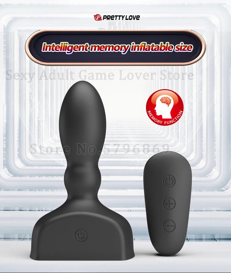 Plug Anal Inflável Vibratório Dilatador de Próstata Mr-Play Buttplug