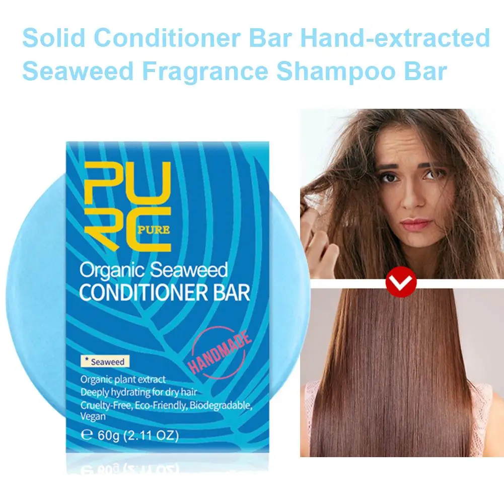 New Arrival Seaweed Shampoo Bar PURE And Seaweed Handmade Cold Processed No Chemicals Or Preservatives Hair Shampoo
