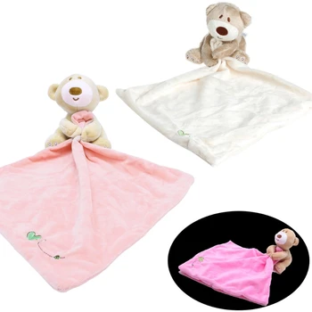 Baby Kids Comforter Washable Blanket Teddy Bear Soft Smooth Toy Plush Stuffed R9JD 1