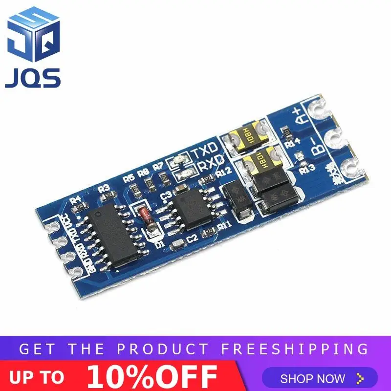 TTL Turn To RS485 Module 485 To Serial UART Level Mutual Conversion Hardware Automatic Flow Control Power Supply Module 3.3V 5V
