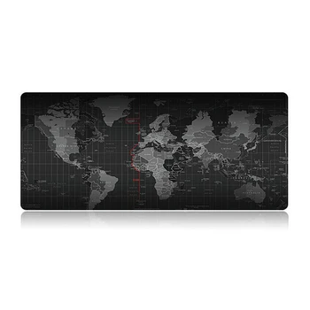 

Extra Large Mouse Pad World Map Gaming Mousepad Anti-slip Natural Rubber Gaming Mouse Mat with locking Edge Desk Mat