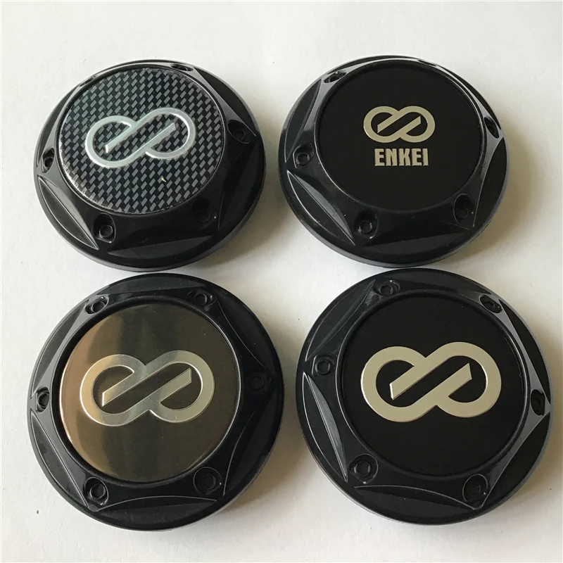 4pcs 68mm For ENKEI Racing Rays Wheel Center Cap Hubs Car Styling Emblem Badge Logo Rims Cover