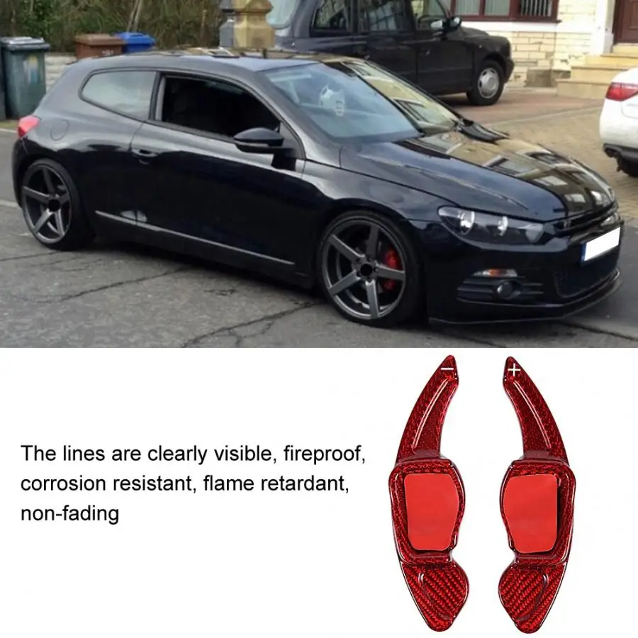 Весло из углеродного волокна Shifter расширение подходит для Golf 6 Scirocco Magotan CC Phideon Lamando Sharan автомобильные аксессуары интерьер