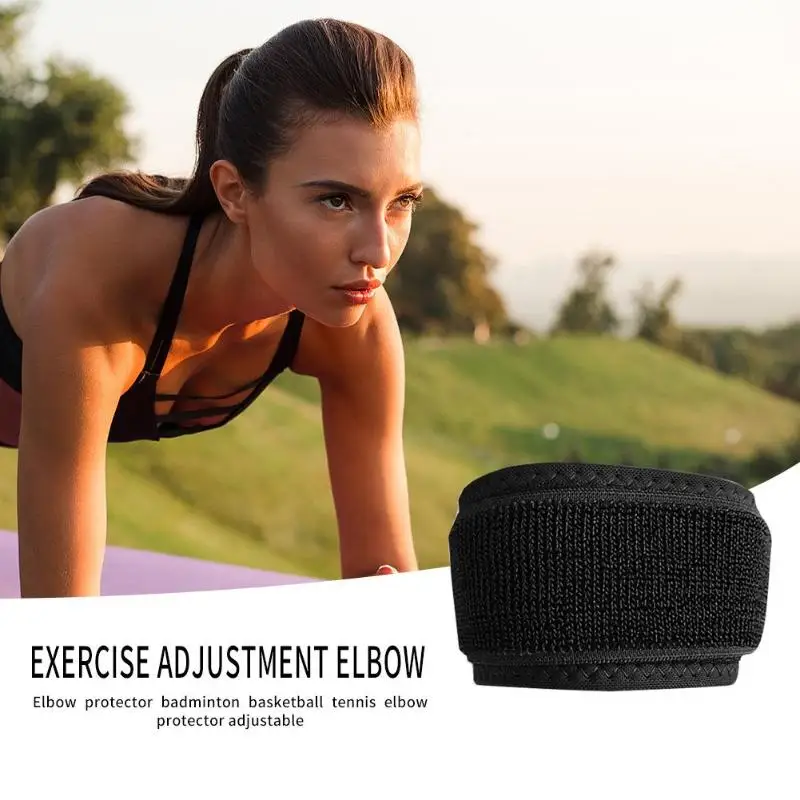 1pc Adjustable Breathable Basketball Badminton Tennis Elbow Protector Support Strap Compression Elbow Pads Prevent Injury