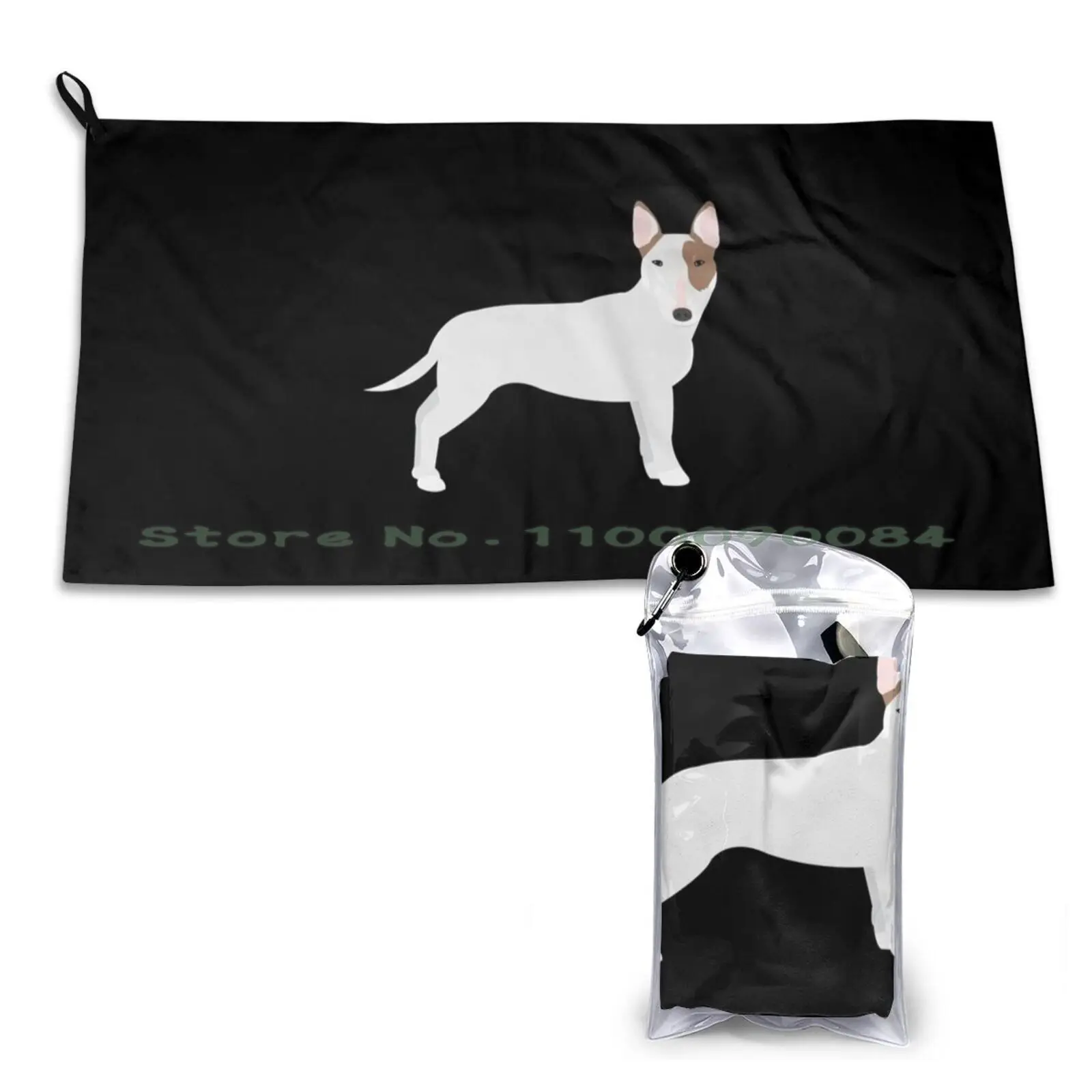 Inglese Bull Terrier-Regalo Per L'Inglese Bull Terrier Proprietario Amante Asciugamano Rapido Asciutto Palestra Sport Bagno Portatile Logo Westfalia