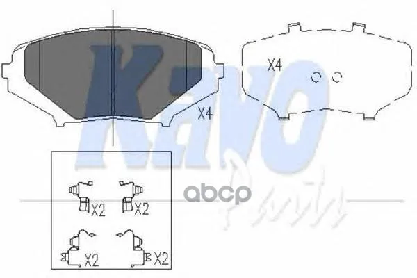 Колодки Тормозные Mazda Rx8 2.6 03-12 Передние kavo parts арт. KBP4546 | Автомобили и мотоциклы