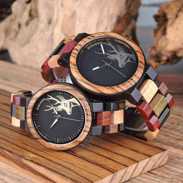 Reloj Mujer BOBO BIRD Wooden Couple Watch Men Women Valentine Birthday Anniversary Custom Wristwatch Special gift dropshipping 4