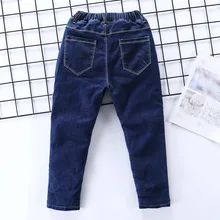 Ковбойские брюки с подкладкой для мальчиков детские хлопковые брюки средних и больших размеров детские ковбойские штаны в Корейском стиле с начесом