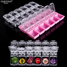 Дизайн ногтей пластиковая пустая коробка для хранения отдельный горный хрусталь, драгоценный камень бижутерия бусинки контейнер держатель Органайзер украшение случае инструменты 8 стиль