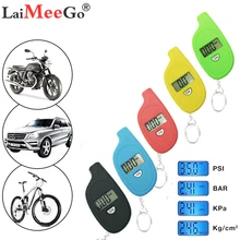 Мини ЖК-цифровой датчик давления в шинах TPMS инструменты автомобильный велосипед двигатель давление в шинах тестер давление воздуха Checker адаптер с брелоком