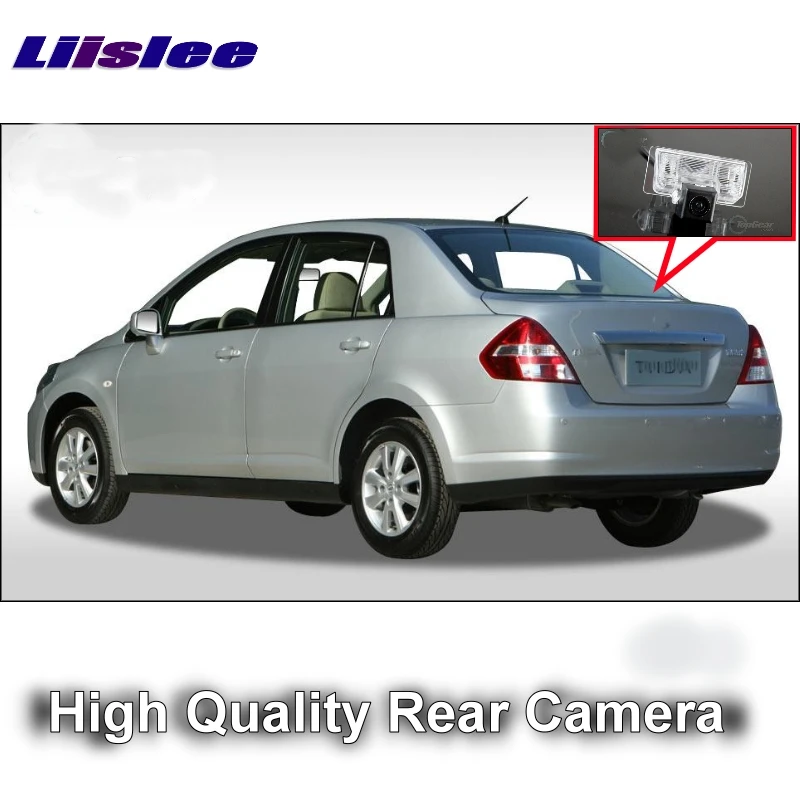 Автомобильная камера заднего вида LiisLee для Nissan Tiida Versa латио Trazo C11 4D Седан 2004 ~ 2012