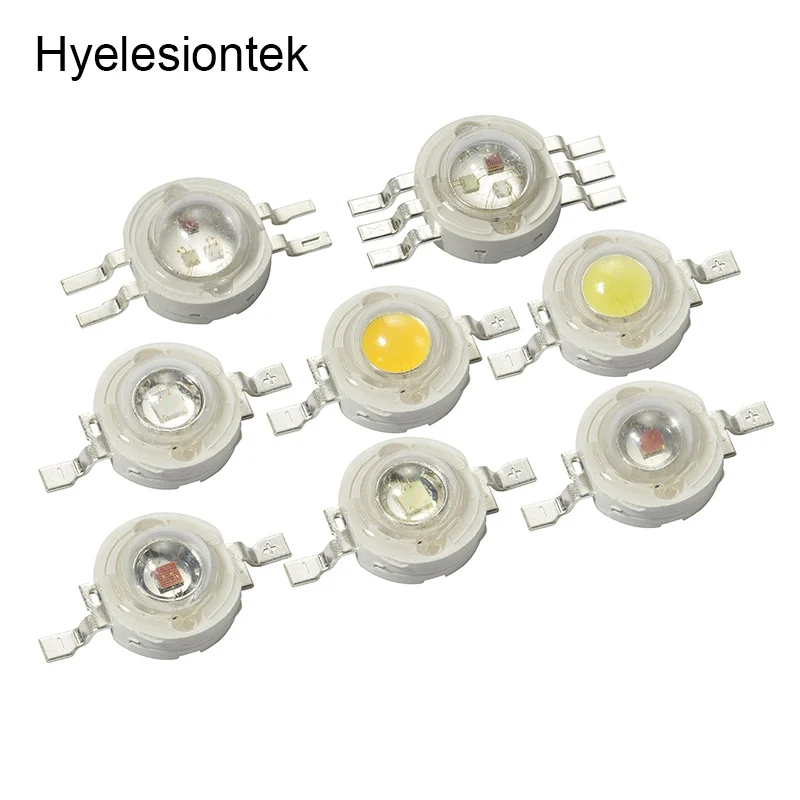 

10pcs LED 3W Diode Lamp Lampada Yellow RGB UV White Diodo LED Metal Plate Heatsink Aluminum Base Star Grow Light Full Spectrum