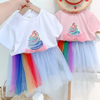 

Baby Girls Clothes Set Summer Children Clothes Embroidery T-shirt+Skirt Tracksuit Suit Kids Clothes For Toddler Girls Outfits