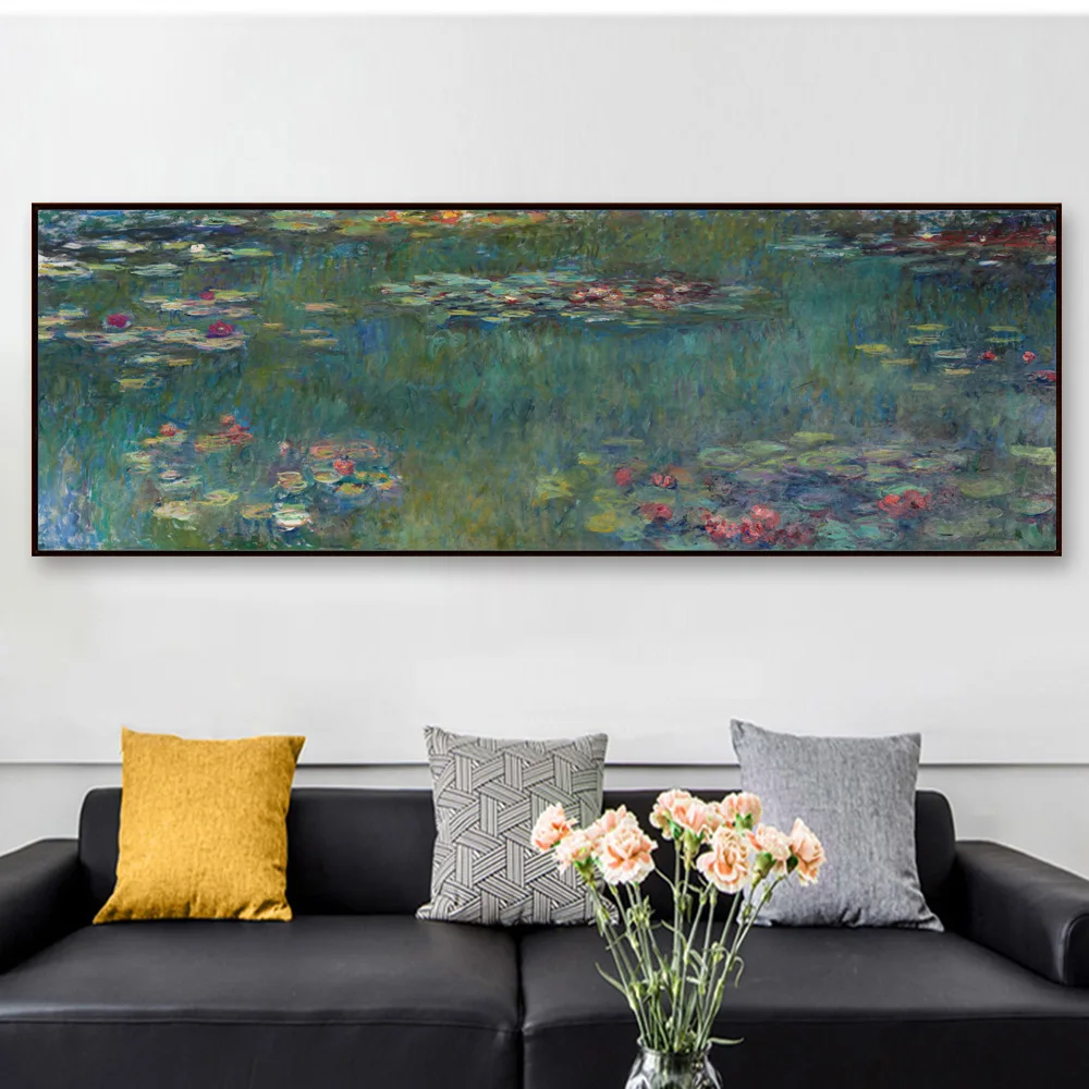 

Claude Monet Water Lilies Famous Oil Paintings Reproduction On Canvas Wall Art Posters And Prints Pictures For Living Room
