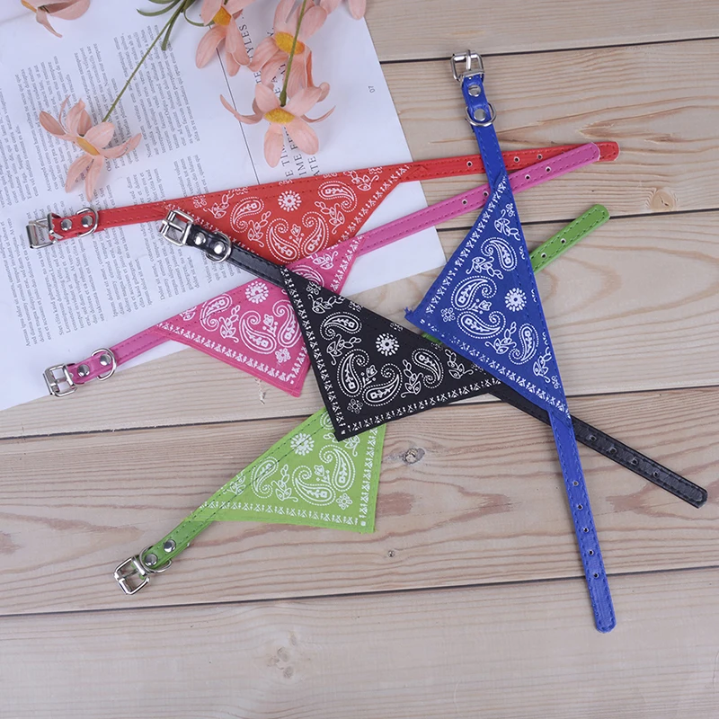 Venta al por mayor 1 Pza HandsomePet perro bufanda collares ajustable cachorro Triangular Bandana mascota perro gato corbata cuello envío gratis