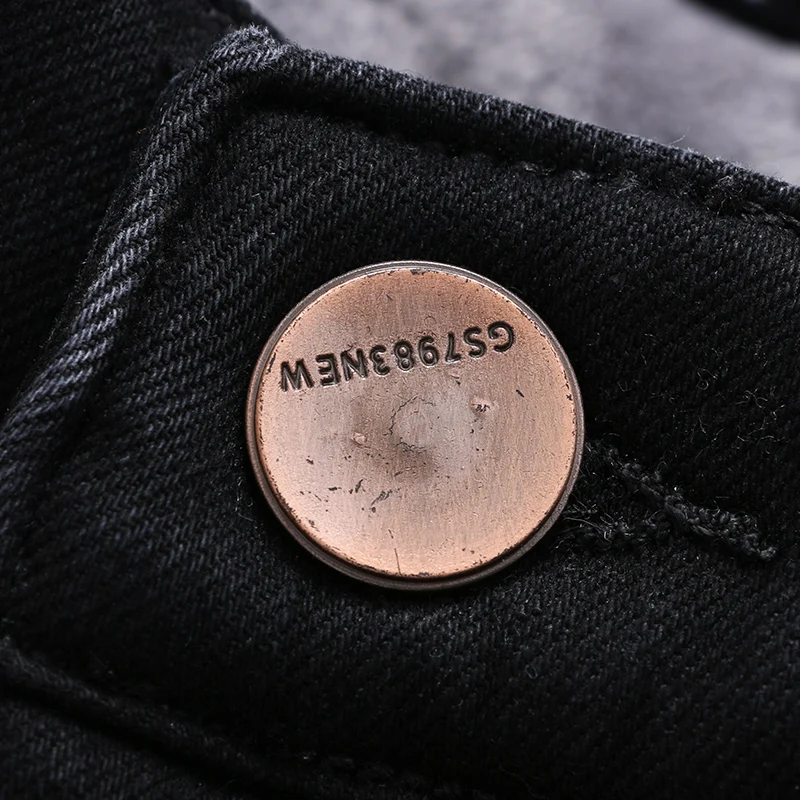 Najtaniej Xuansheng polarowe proste męskie jeansy 2019 zimowe klasyczne dorywczo ciepłe elastyczne markowe spodnie spodnie streetwear czyste czarne dżinsy