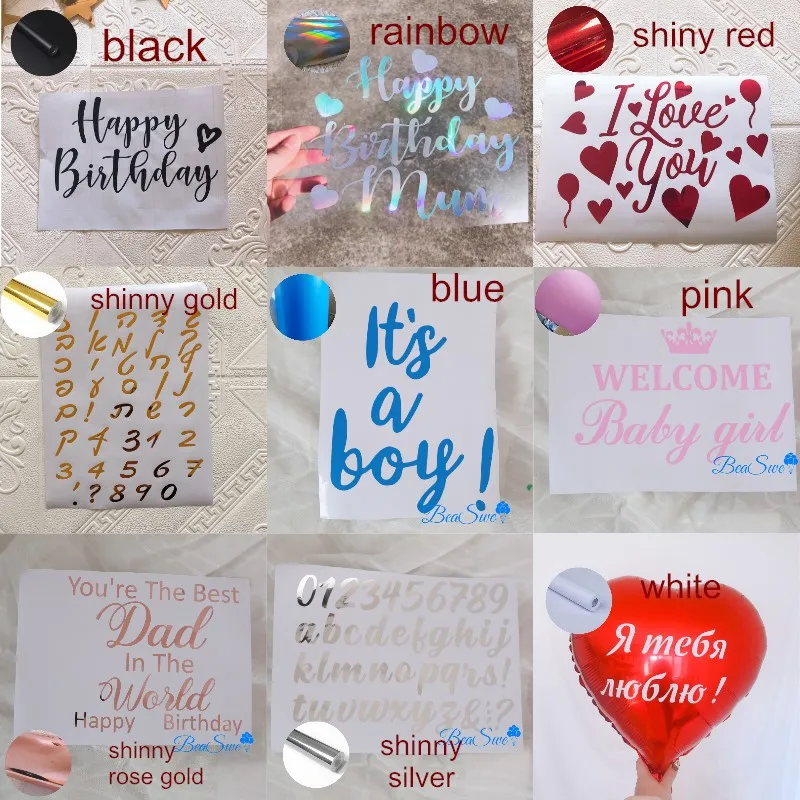 Pegatinas De Burbujas Con Nombre Personalizadas, Decoración Para El Día De  San Valentín, Evento, Fiesta, Baby Shower, Cumpleaños, Traje Para Globos De  18/24 Pulgadas, 1 Ud. - Globos Y Accesorios - AliExpress