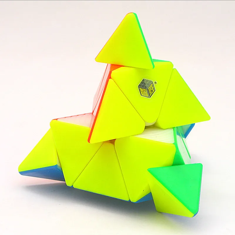 YuXin Little Magic 3x3x3 головоломка "Пирамида Рубика" YuXin 3x3 Пирамида волшебный куб маленькая Волшебная Пирамида 3x3 скоростной куб YuXin Пирамида волшебный куб
