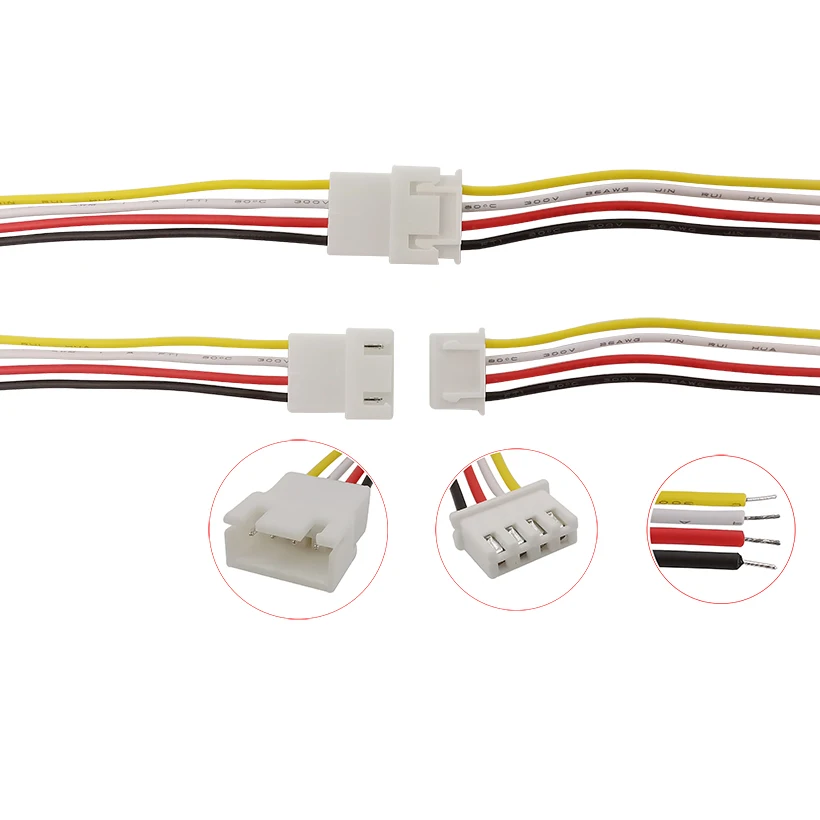 20CM JST XH2.54 Stecker Pitch 2,54mm 2P 3P 4P 5P 6P Männlich Weiblich Stecker Jack JST Draht Stecker 26AWG Batterie Ladekabel Adapte – Detail 5
