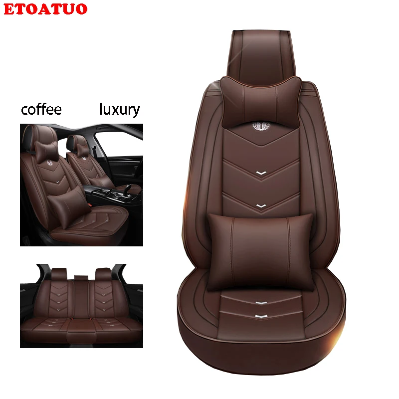 Full Coverage Eco leather auto seats covers PU Leather Car Seat Covers