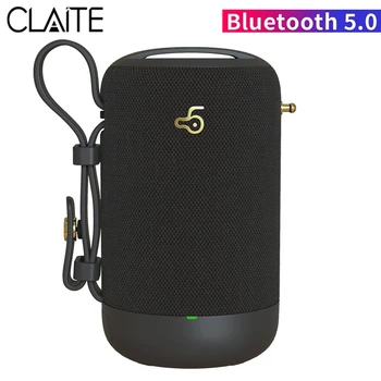 

CLAITE Speaker HiFi Portable Wireless bluetooth 5.0 3D Stereo Heavy Bass TWS FM Radio TF Card Handsfree Outdoors Subwoofer