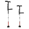 Two-Handle Walking Clver Cane with LED Light, 85cm - 97cm Adjustable Folding Walking Stick for the Blind, Seniors Disabled and E 5