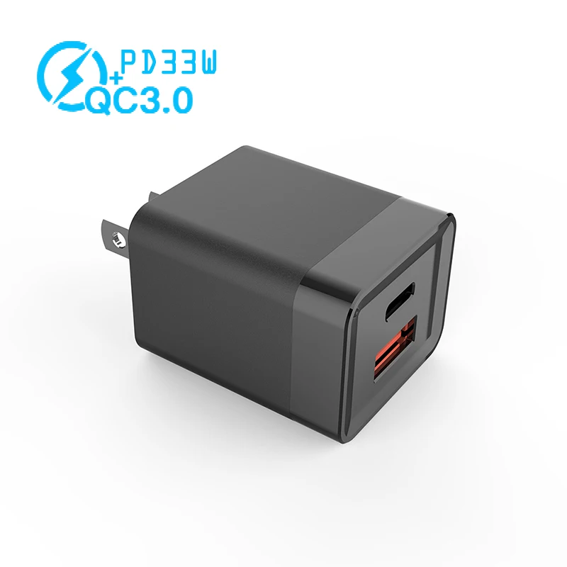 usb c 30w GAN 33W PD QC 3.0 USB-C Fast Charging Mini Travel Wall Charger Quick Charge EU US Plug for iPhone13 12 11 Mobile Phone Adapter quick charge usb c