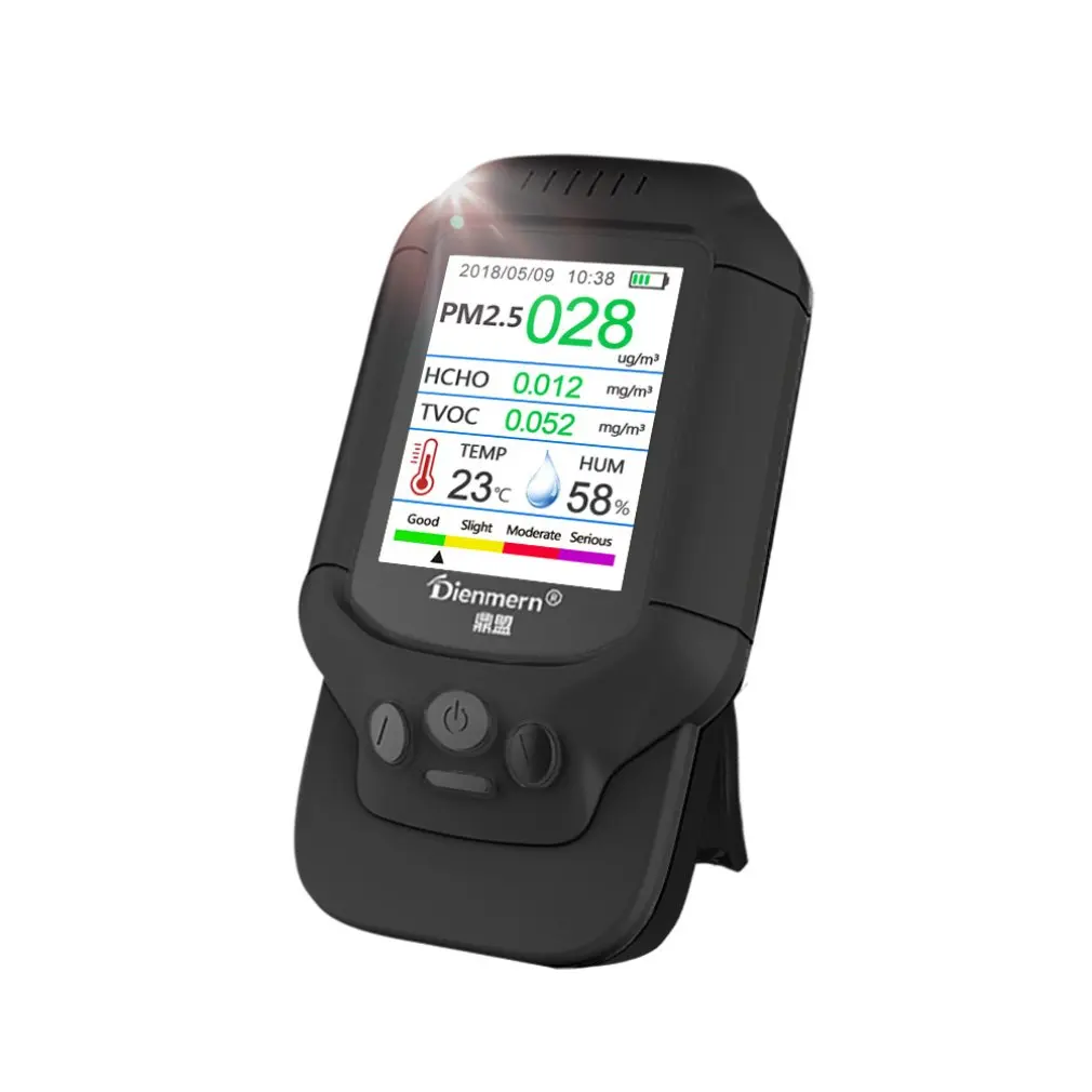 

PM2.5/HCHO/TVOC Temperature Humidity Monitor AQI Air Quality Analysis Tester Gas Detector Analyzer Measuring Tool Smog Meter